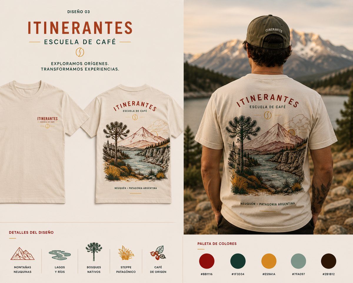Remera Itinerantes — Neuquén Patagonia Argentina